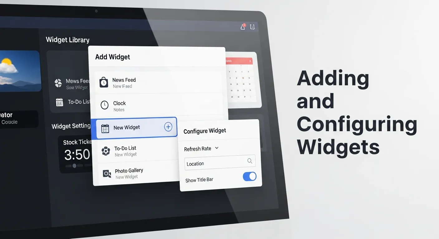 Bar chart and pie chart widgets in Salesforce Dashboards showcasing sales performance and opportunity breakdown