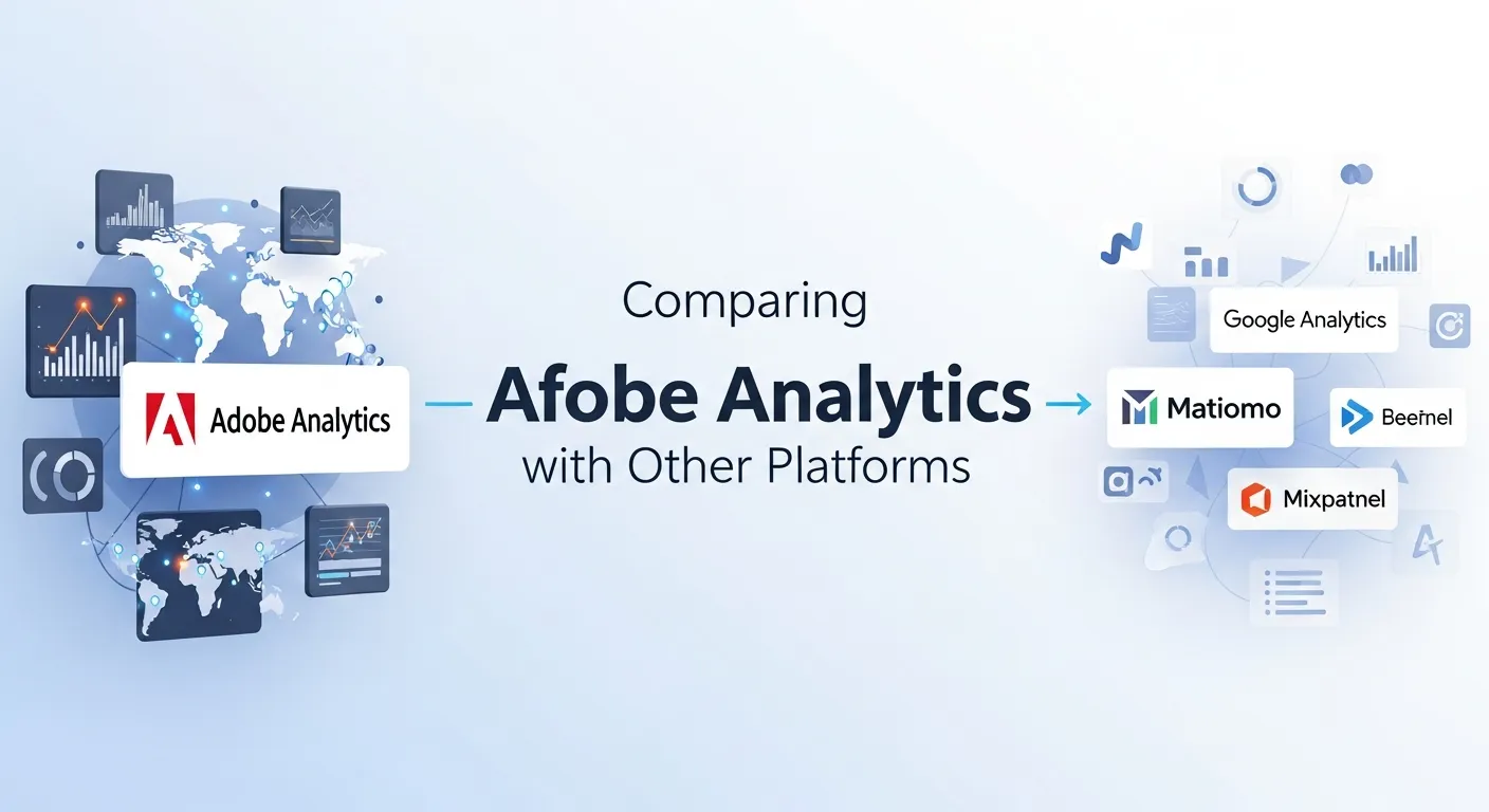 Comparison chart of Adobe Analytics and Google Analytics features and capabilities
