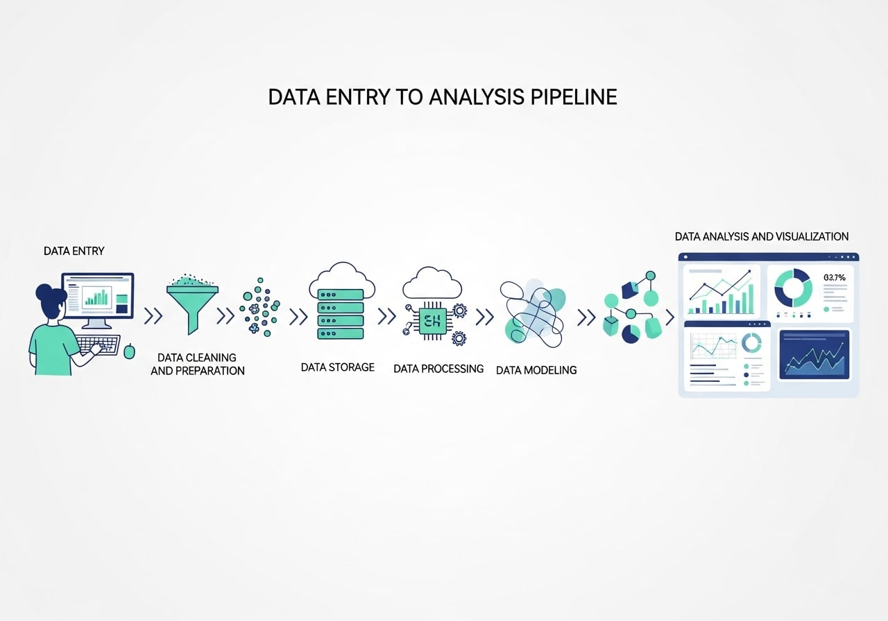 Data Entry to Analysis Pipeline